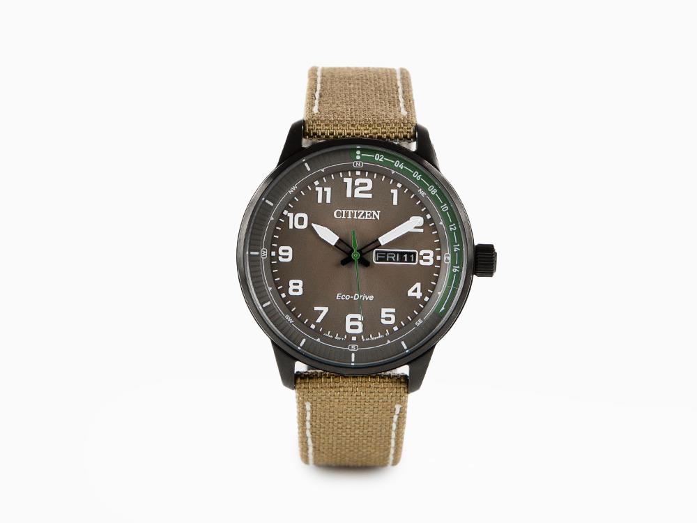 Reloj de Cuarzo Citizen OF, Gris, 42 mm, Nylon, 10 atm, BM8595-16H