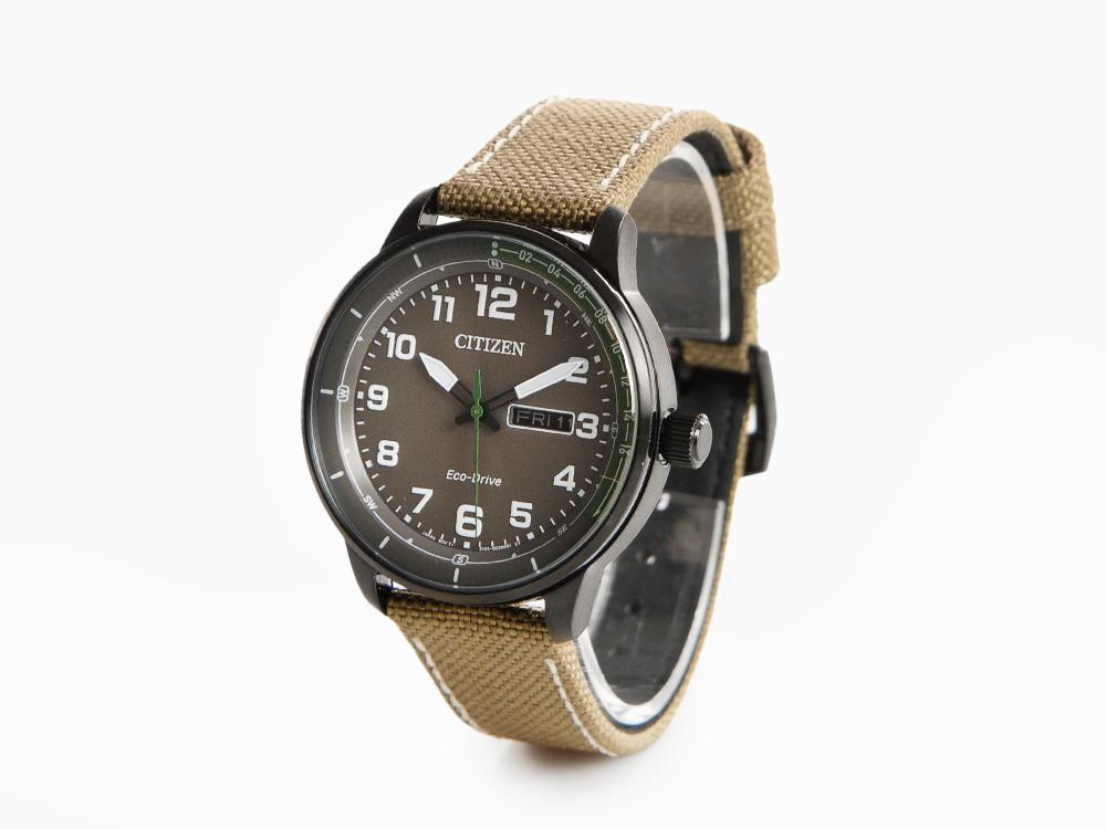 Reloj de Cuarzo Citizen OF, Gris, 42 mm, Nylon, 10 atm, BM8595-16H