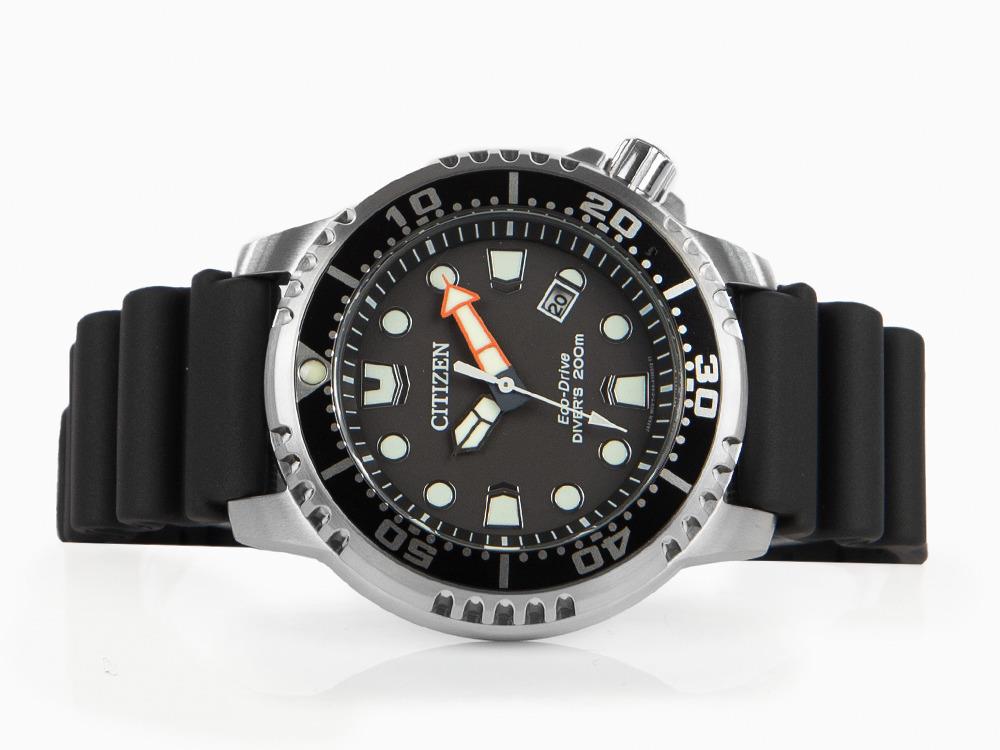 Reloj de Cuarzo Citizen Promaster, Eco Drive, 44 mm, Negro, 20 atm, BN0150-10E