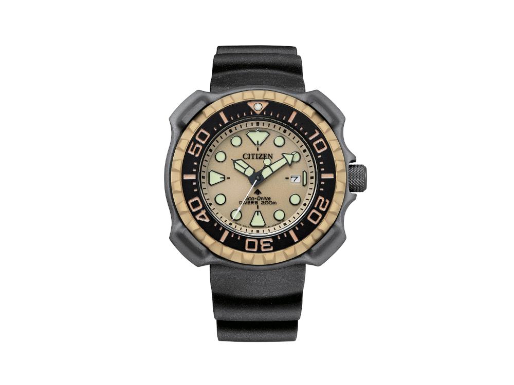 Reloj de Cuarzo Citizen Promaster, 46.5 mm, Beige, 20 atm, BN0226-10P