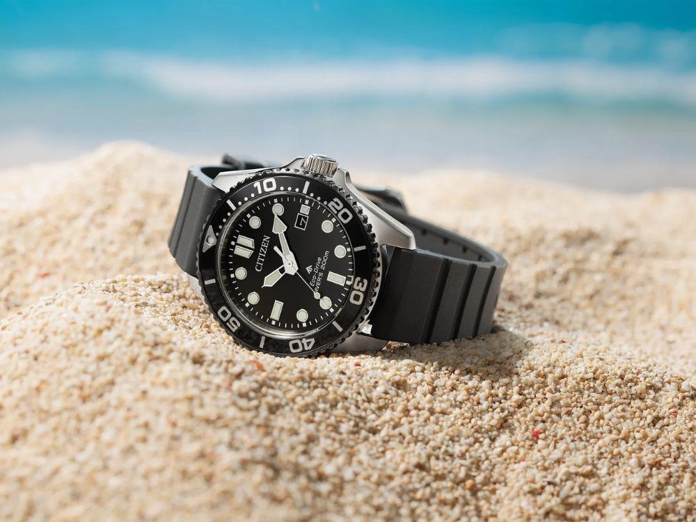 Reloj de Cuarzo Citizen Promaster, 40.5 mm, Negro, 20 atm, BN0266-07E
