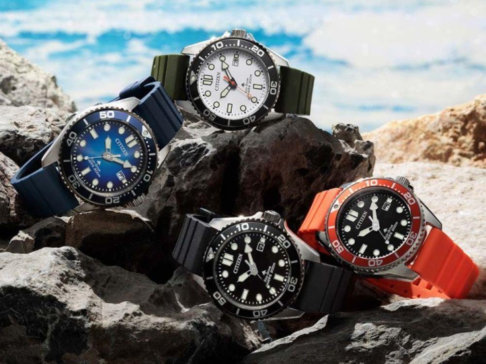 Reloj de Cuarzo Citizen Promaster, 40.5 mm, Negro, 20 atm, BN0268-01E