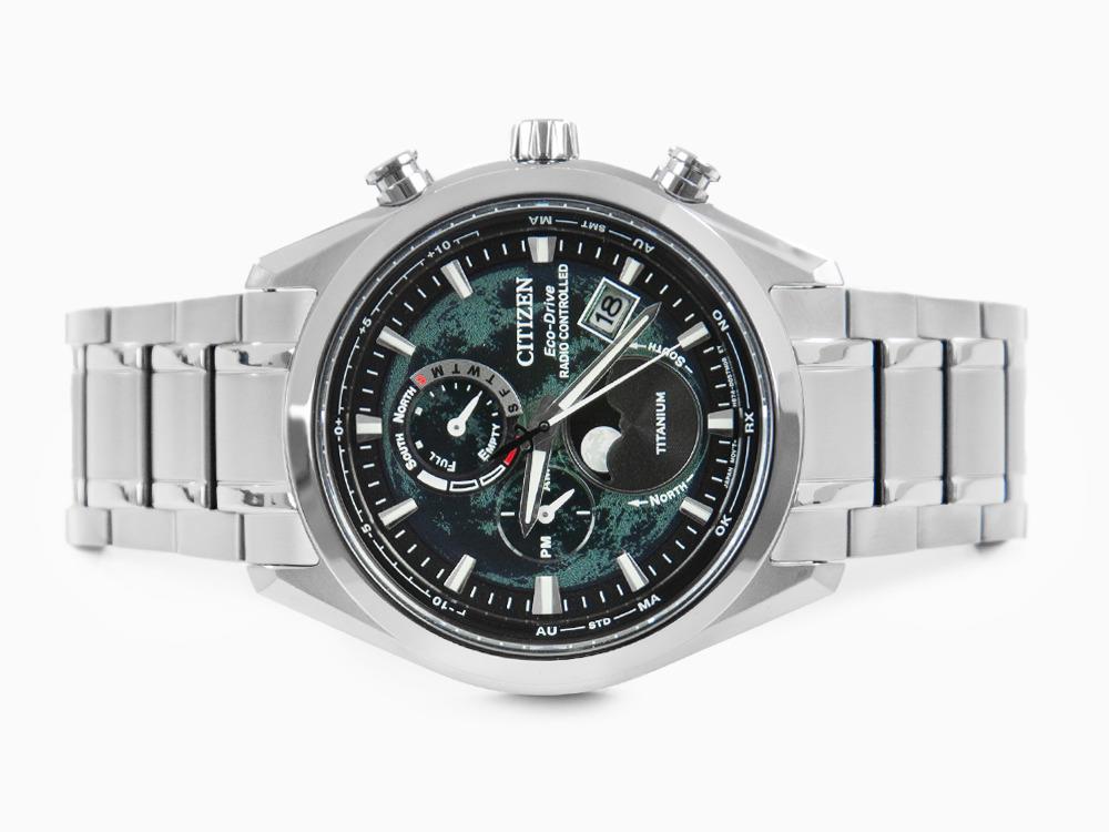 Reloj de Cuarzo Citizen Tsuki-Yomi Radio Controlled, H874, Verde, BY1010-81X