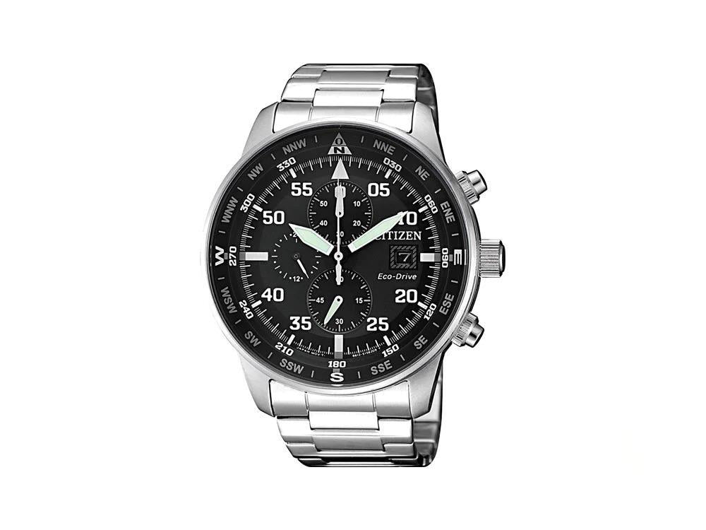 Reloj de Cuarzo Citizen OF Crono Aviator, Eco Drive B612, 44 mm, CA0690-88E
