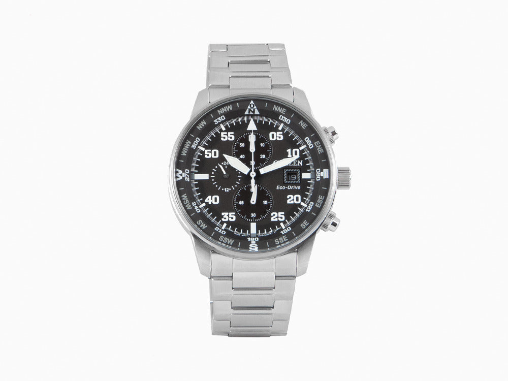 Reloj de Cuarzo Citizen OF Crono Aviator, Eco Drive B612, 44 mm, CA0690-88E