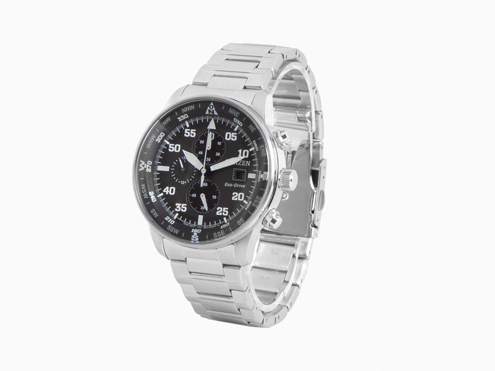 Reloj de Cuarzo Citizen OF Crono Aviator, Eco Drive B612, 44 mm, CA0690-88E