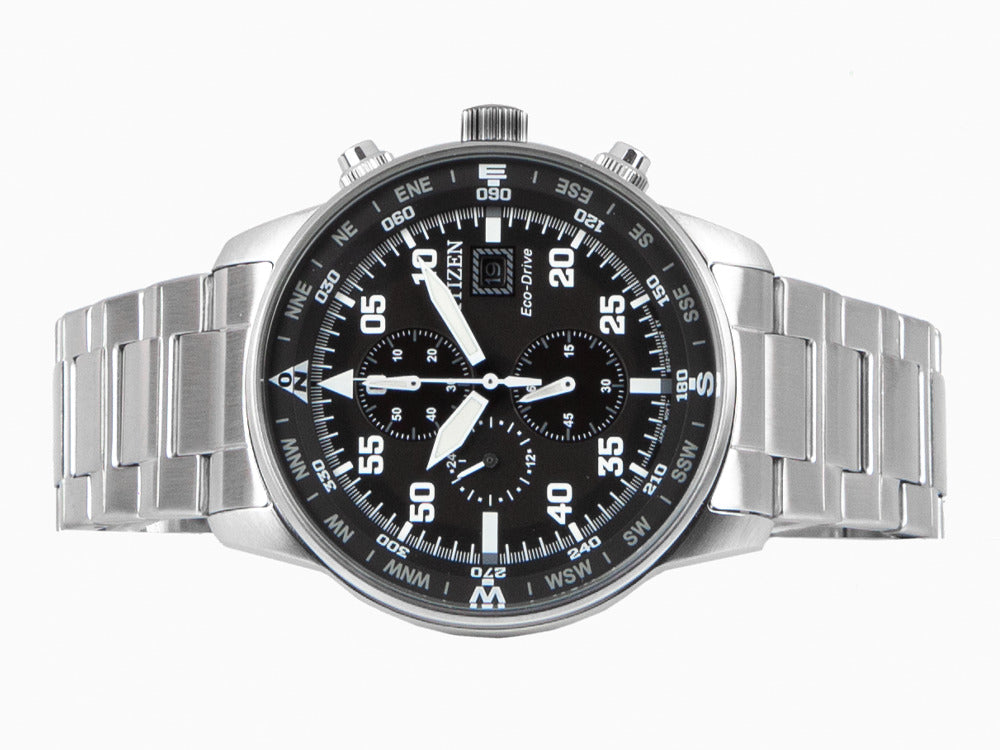 Reloj de Cuarzo Citizen OF Crono Aviator, Eco Drive B612, 44 mm, CA0690-88E