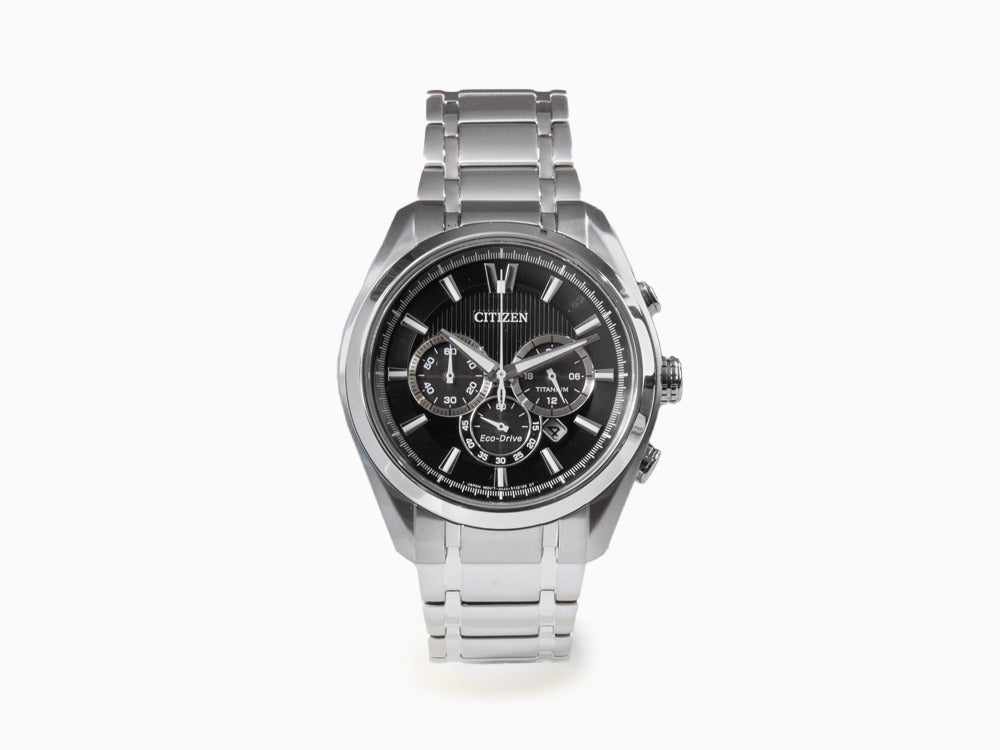 Reloj Citizen Super Titanium, Eco Drive B620, 43 mm, Negro, 10 atm, CA4010-58E