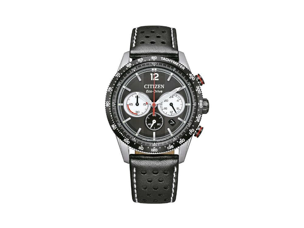 Reloj de Cuarzo Citizen OF Chrono Racing, Negro, 39.5 mm, CA4717-06E