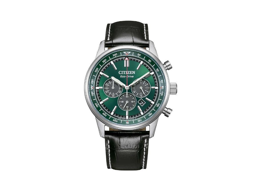 Reloj de Cuarzo Citizen OF Chrono Pilot, Verde, 42 mm, CA4720-01X
