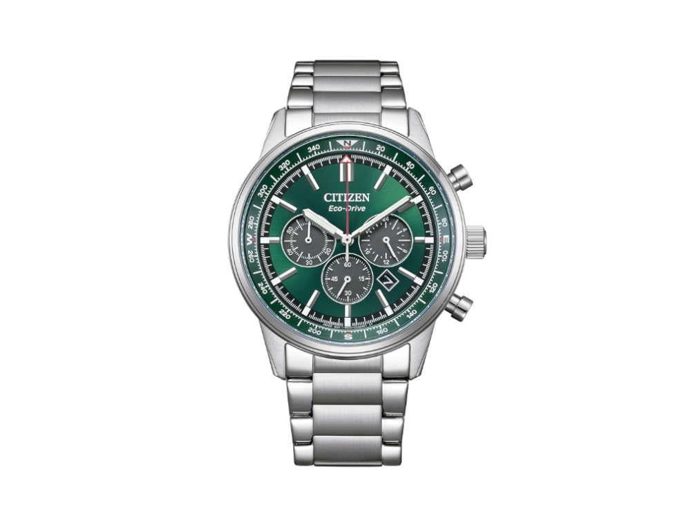 Reloj de Cuarzo Citizen OF Chrono Pilot, Verde, 42 mm, 10 atm, CA4720-52X