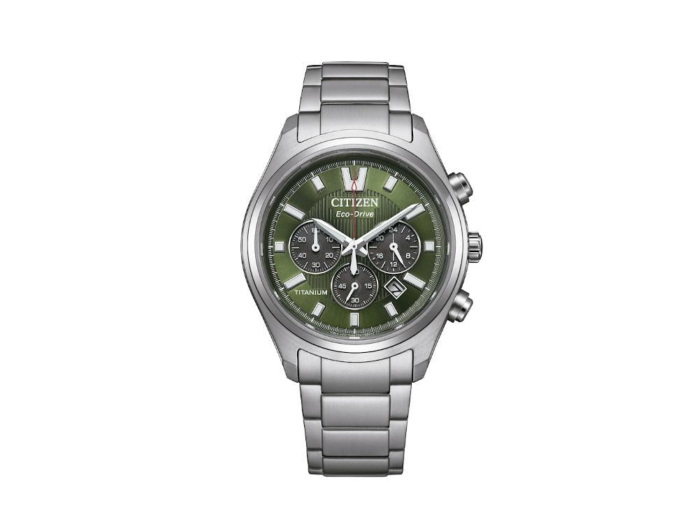Reloj de Cuarzo Citizen Super Titanium Chrono, 40 mm, Verde, CA4750-51X