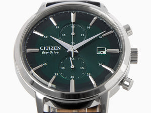 Reloj de Cuarzo Citizen OF Crono, Verde, 42 mm, Correa piel, 10 atm, CA7069-24X