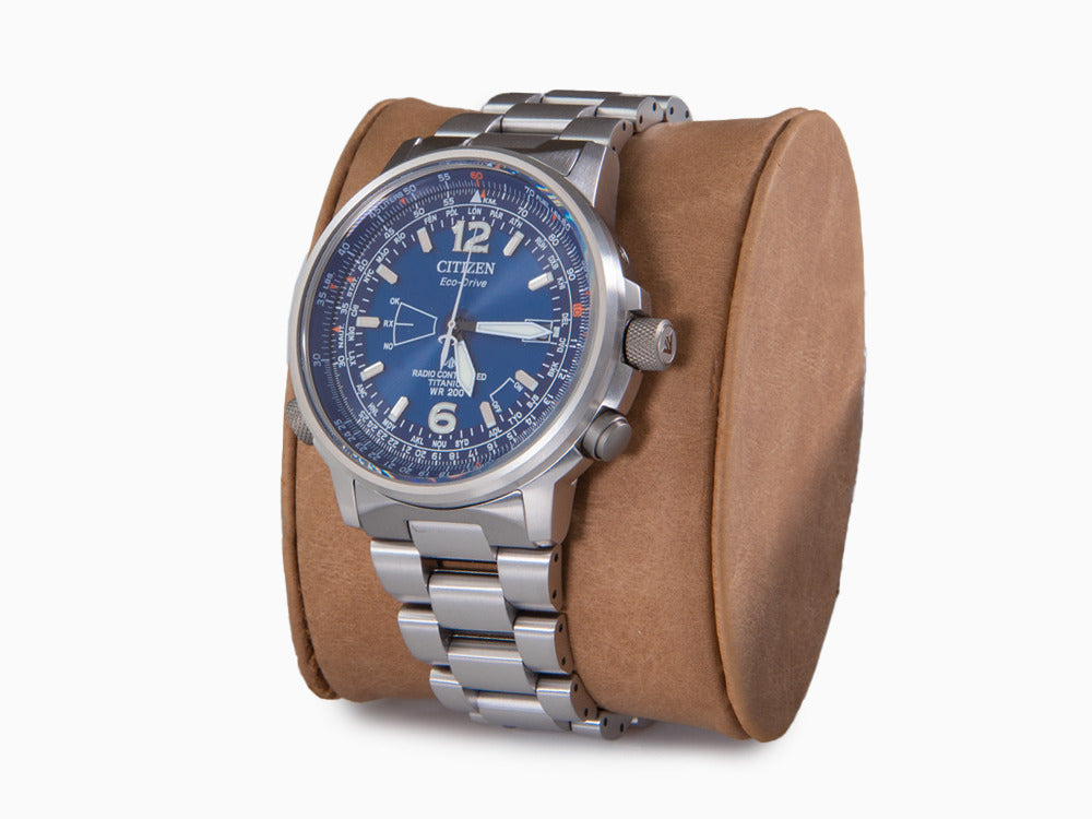 Reloj de Cuarzo Citizen Radio Controlled Pilot Super Titanium, Azul, CB0230-81L