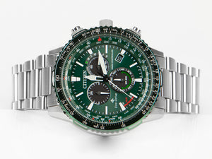 Reloj de Cuarzo Citizen Promaster Pilot, 40.9 mm, Verde, 20 atm, CB5004-59W