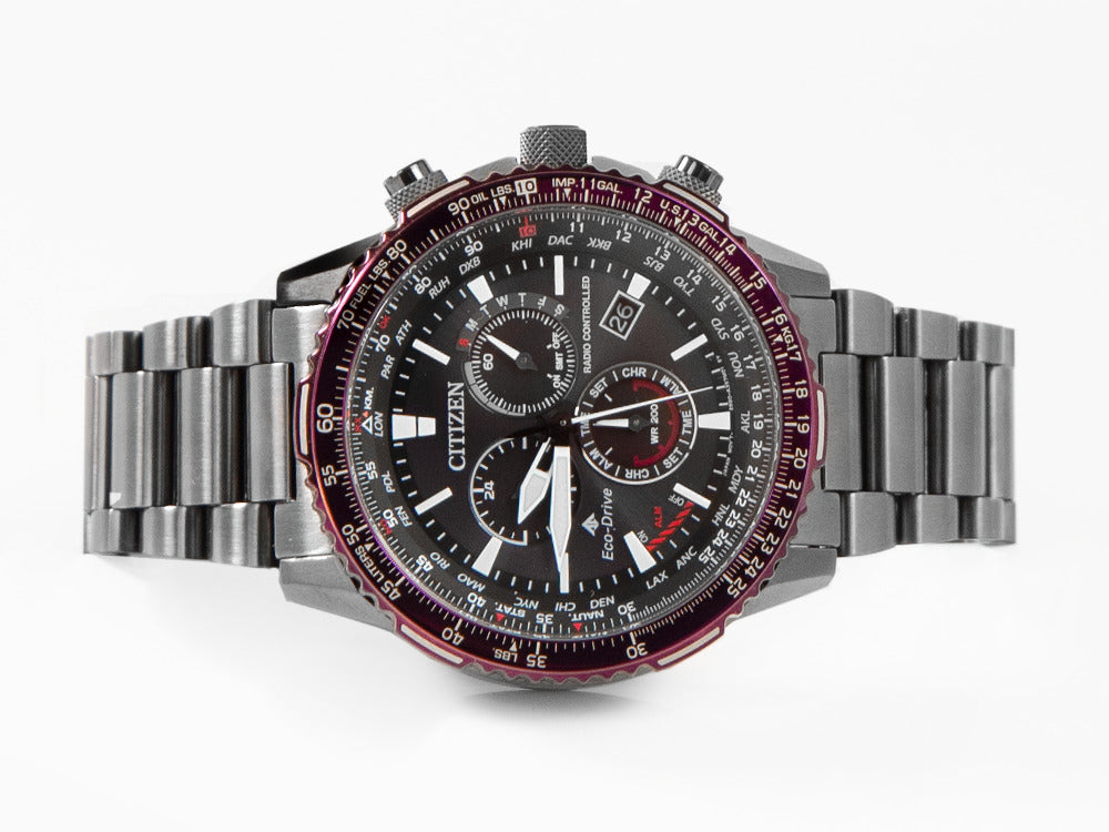 Reloj de Cuarzo Citizen Promaster Pilot, 40.9 mm, Negro, 20 atm, CB5009-55E