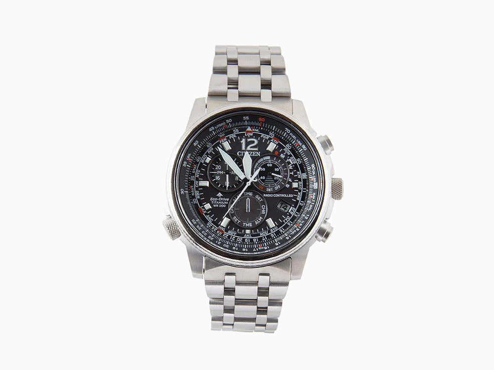 Reloj de Cuarzo Citizen Radio Controlled, ECO DRIVE, Titanio, Negro, CB5850-80E