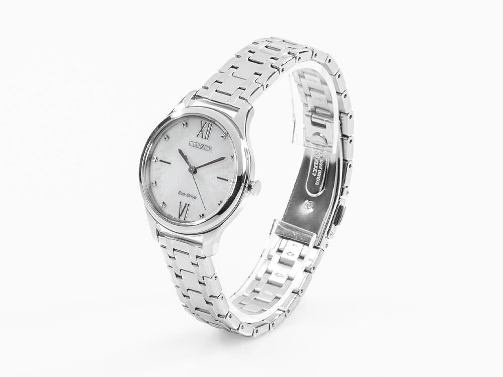 Reloj de Cuarzo Citizen Lady OF, Eco Drive E031, 32 mm, 5atm, Blanco, EM0500-73A
