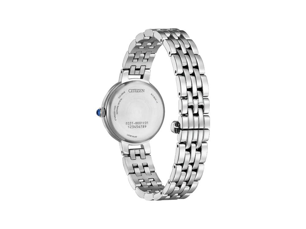 Reloj de Cuarzo Citizen Lady, Eco Drive E031, 27.7 mm, Plata, EM0990-81A