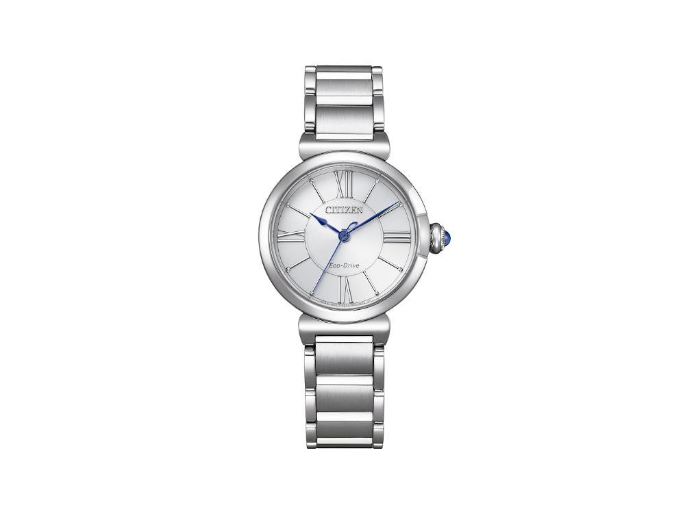 Reloj de Cuarzo Citizen Lady, Eco Drive E031, 29,5 mm, Blanco, EM1070-83A