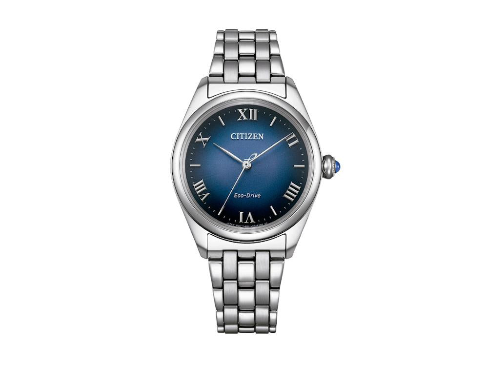 Reloj de Cuarzo Citizen Lady, Eco Drive E031, 33 mm, Azul, EM1140-80L