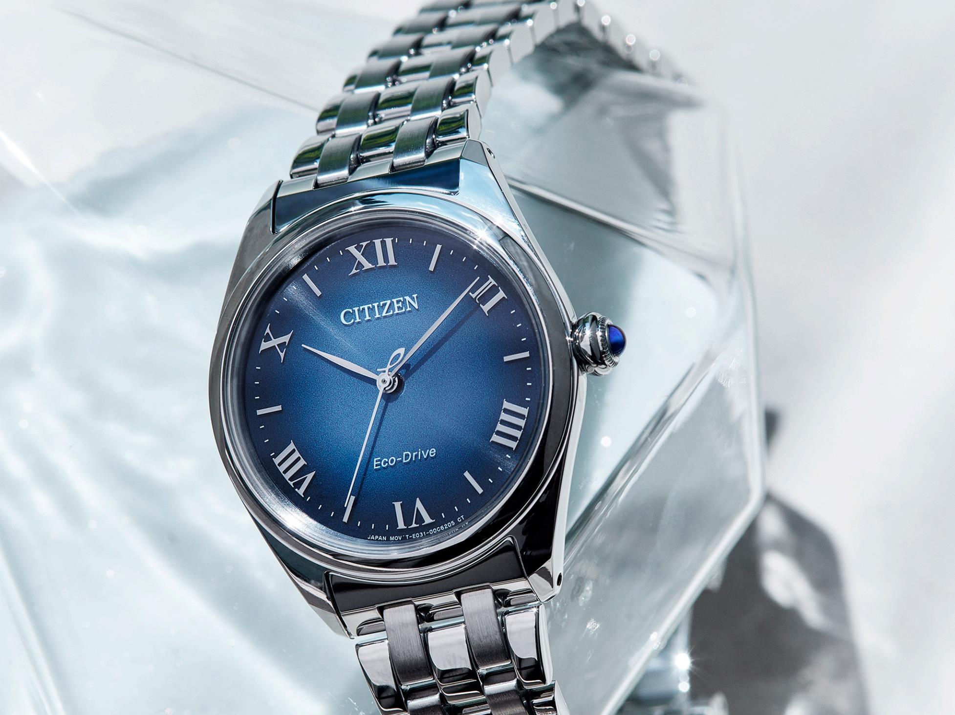 Reloj de Cuarzo Citizen Lady, Eco Drive E031, 33 mm, Azul, EM1140-80L