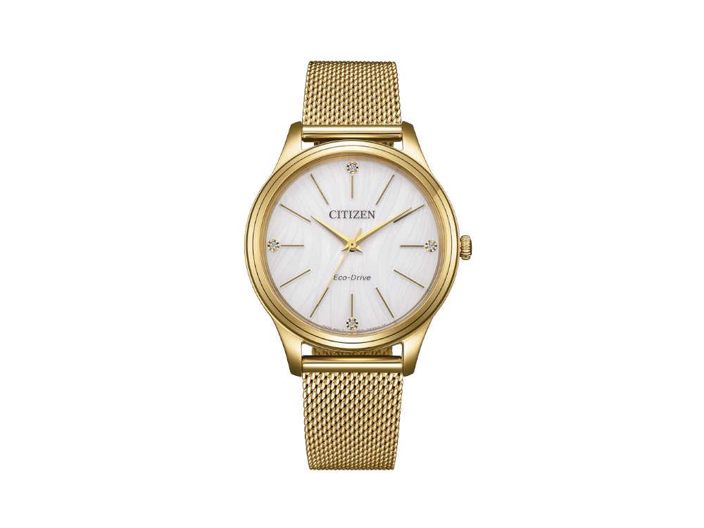 Reloj de Cuarzo Citizen OF Lady Casual, Blanco, 34 mm, 5 atm , EM1222-87A