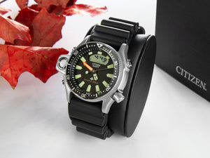 Reloj Citizen Promaster Aqualand I, 50.70 mm, Negro, 20 atm, JP2000-08E