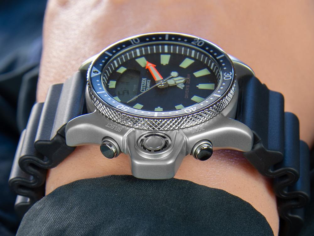 Reloj Citizen Promaster Aqualand I, 50.70 mm, Negro, 20 atm, JP2000-08E