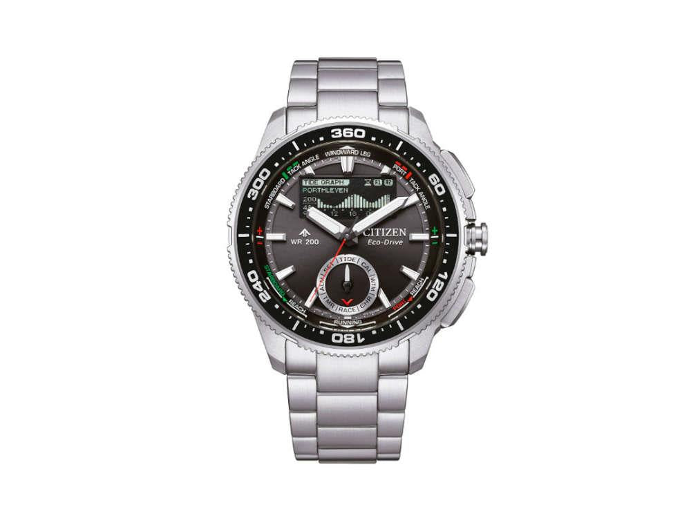 Reloj de Cuarzo Citizen Promaster Wave Tracker, 42.4 mm, Negro, JV3001-53E