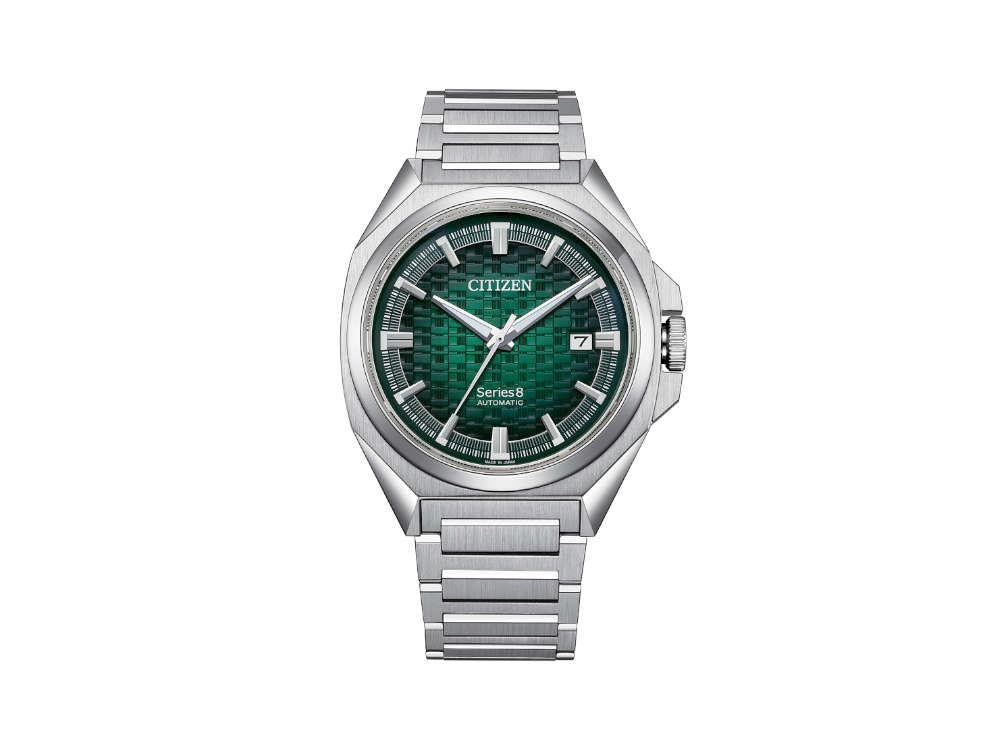Reloj Automático Citizen Series8, Citizen 9051, 40 mm, Verde, 10 atm, NB6050-51W