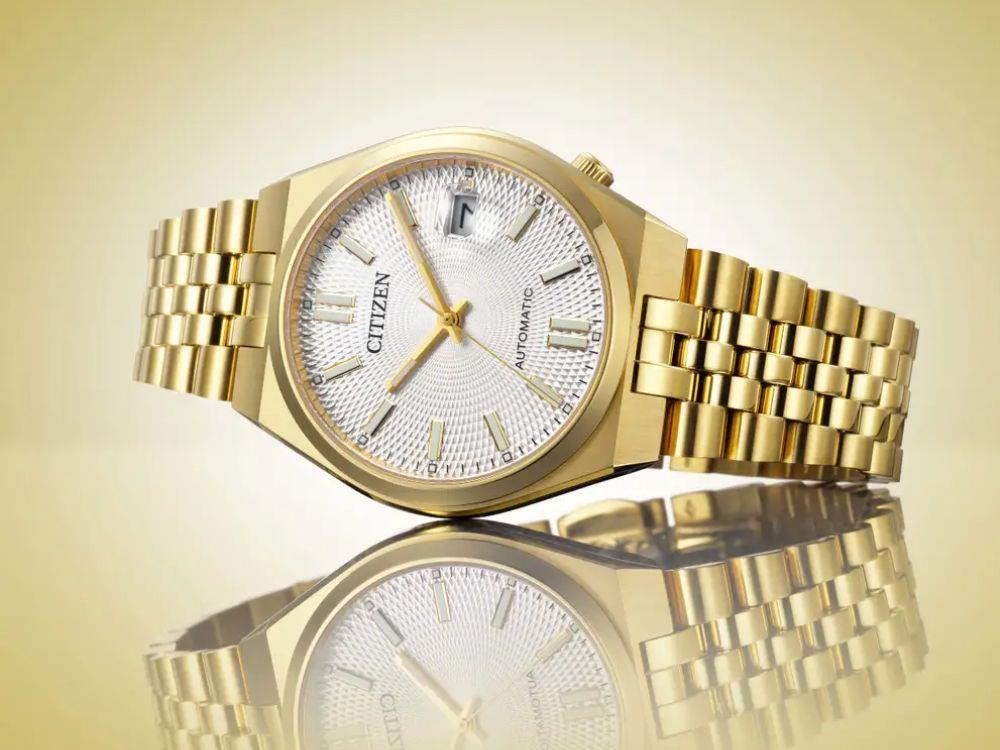 Reloj Automático Citizen Tsuyosa 60, Citizen 8310, 37 mm, Blanco, NK0032-56A