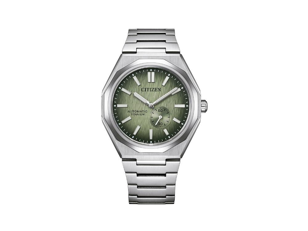 Reloj Citizen Super Titanium Zenshin 60, 40.5 mm, Verde, NK5020-58X