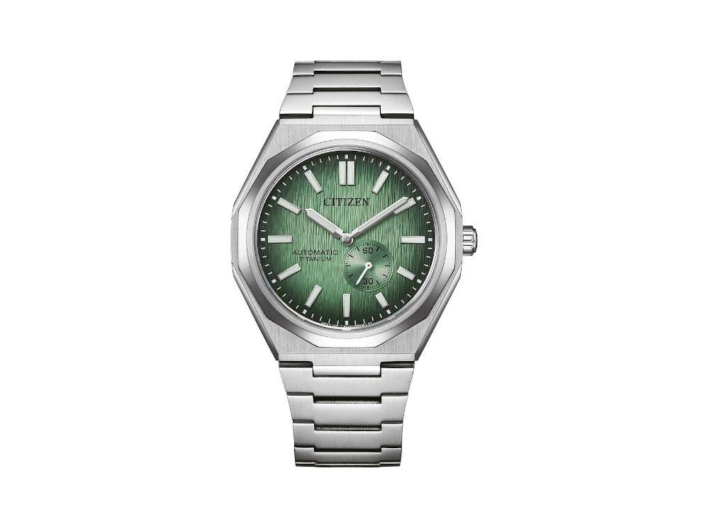Reloj Citizen Super Titanium Zenshin 60, 40.5 mm, Verde, NK5020-58X