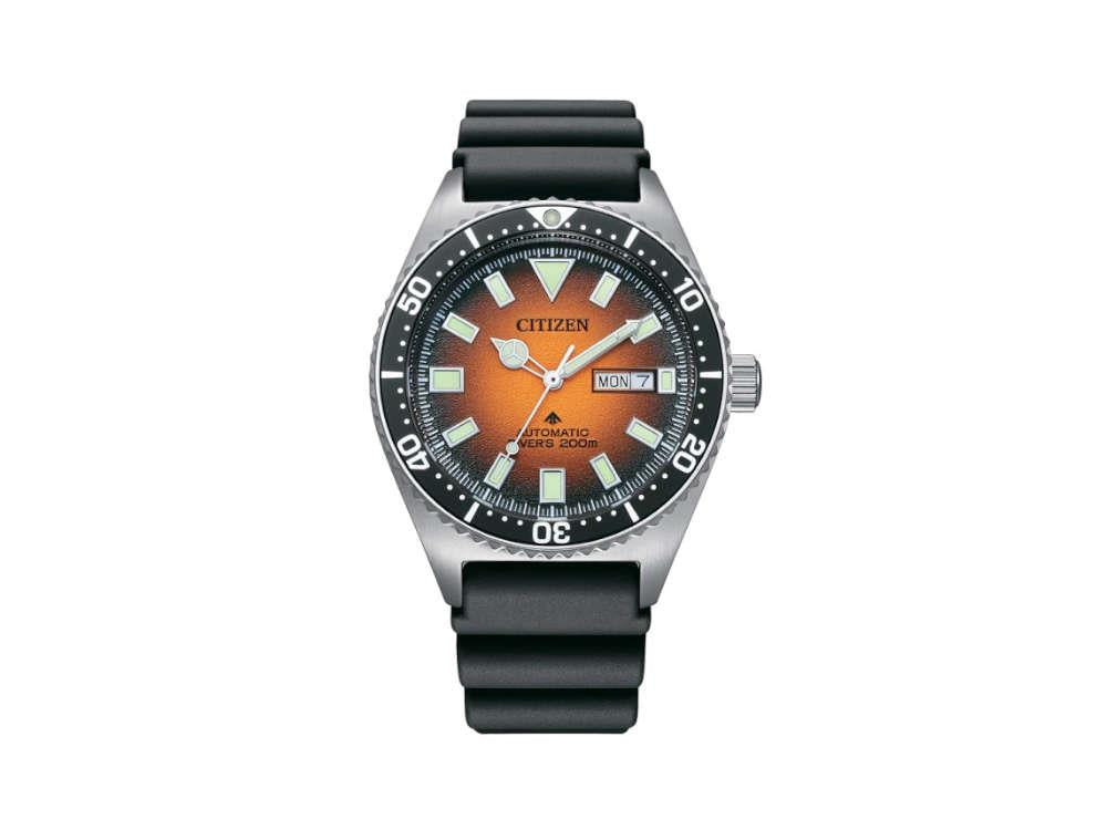 Reloj Automático Citizen Promaster, Naranja, 41 mm, 20 atm, NY0120-01Z