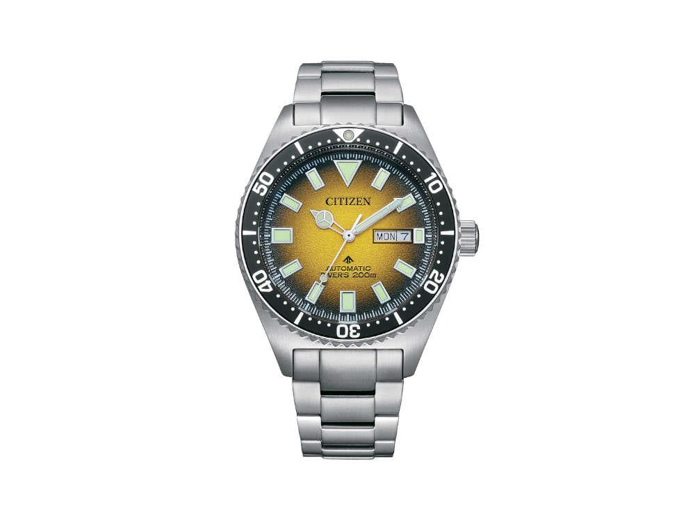 Reloj Automático Citizen Promaster, Amarillo, 41 mm, 20 atm, NY0120-52X