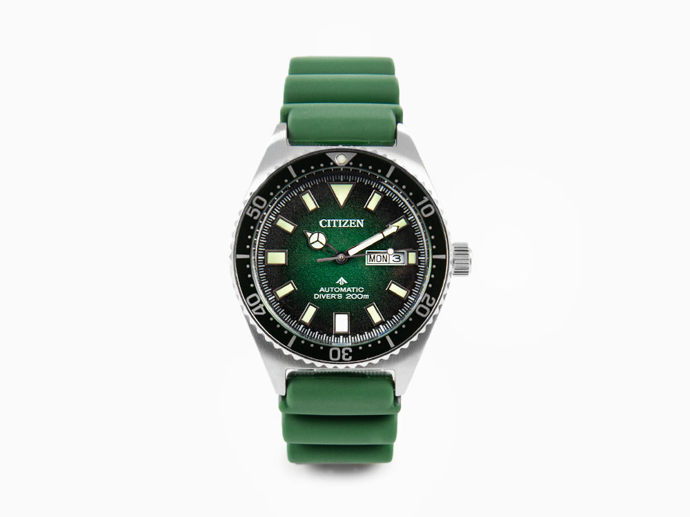 Reloj Automático Citizen Promaster, Verde, 41 mm, 20 atm, NY0121