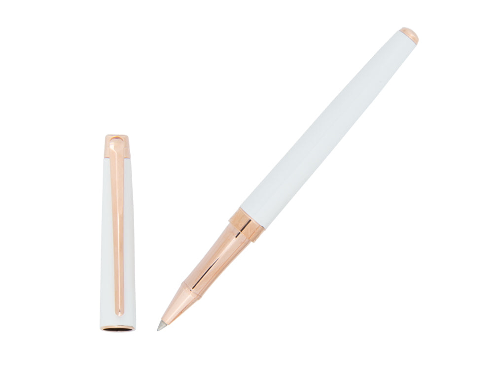Roller Caran d´Ache Léman Slim White Rosegold, Laca, Blanco, 4771.001