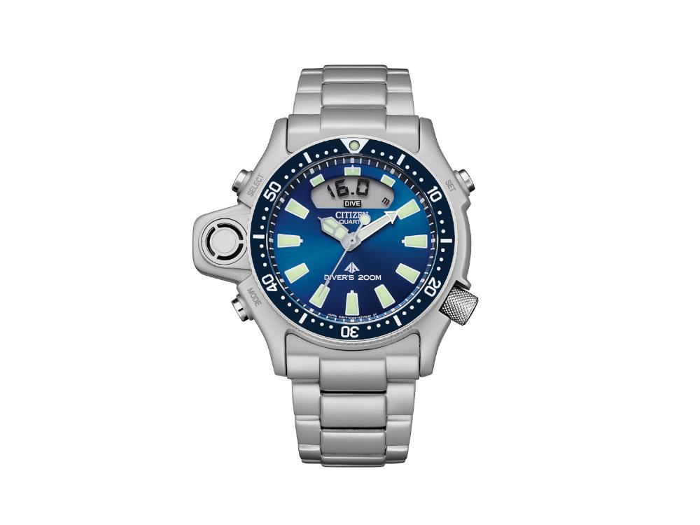 Reloj de Cuarzo Citizen Promaster Aqualand I, 50.70 mm, Azul, 20 atm, JP2000-67L