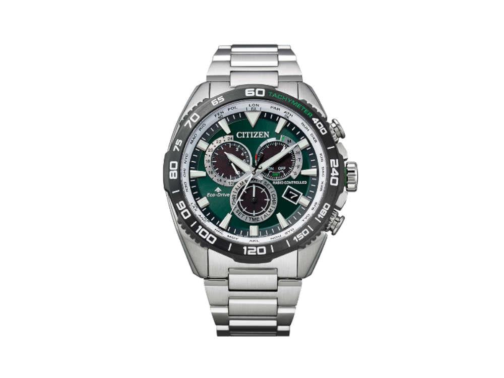 Reloj Citizen Radio Controlled Crono Pilot E660 Sport, 44 mm, 20 atm, CB5034-91W