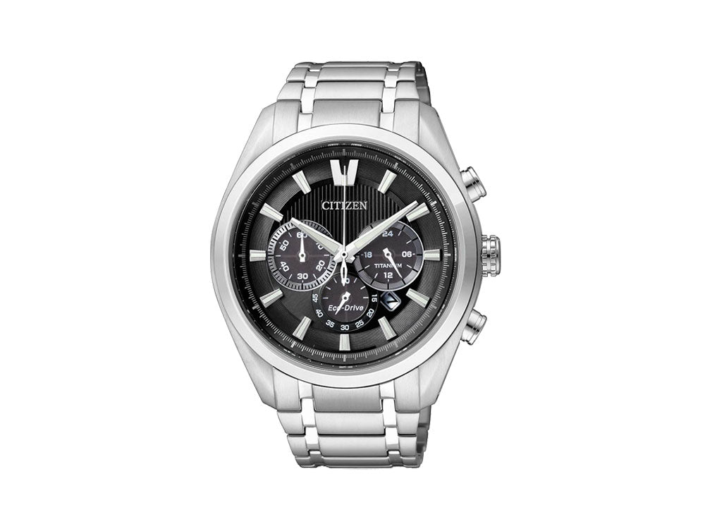 Reloj Citizen Super Titanium, Eco Drive B620, 43 mm, Negro, 10 atm, CA4010-58E