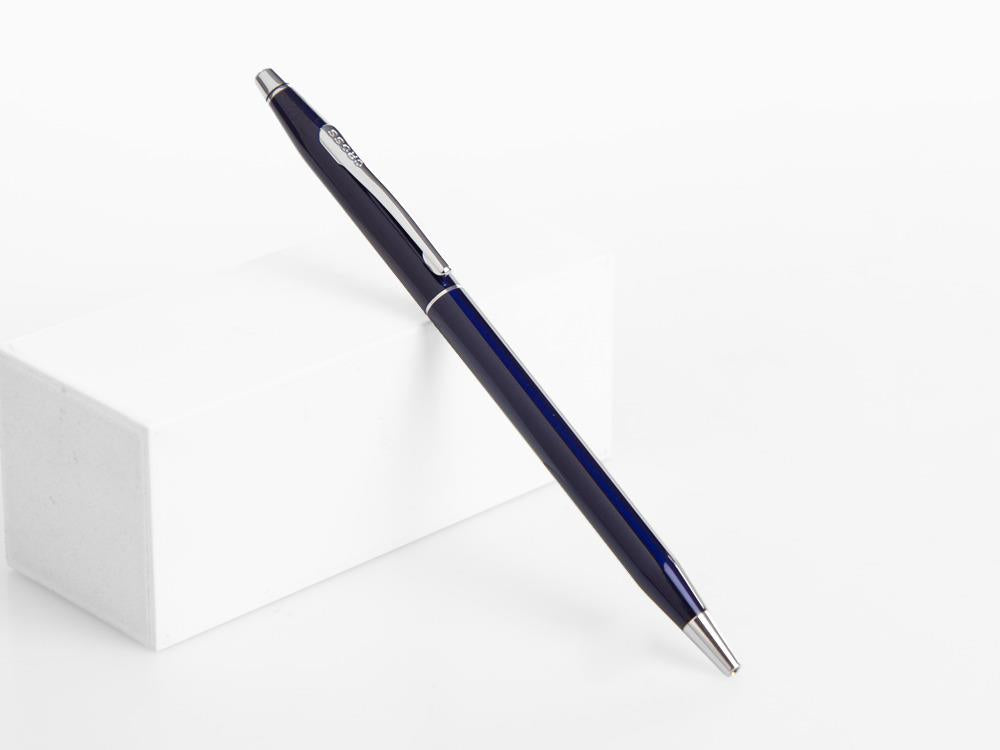 Bolígrafo Cross Classic Century, Laca, Azul, Pulido, Adornos Cromados