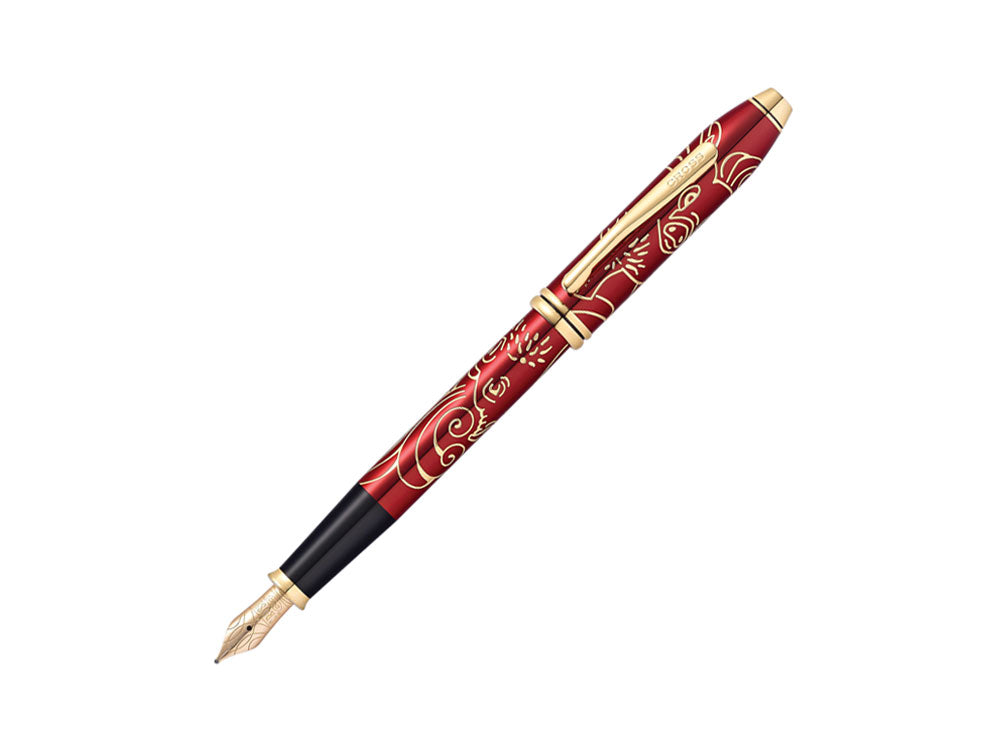 Pluma Estilográfica Cross Townsend Year of the Pig, Oro 23K, AT0046-55