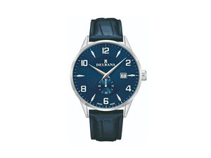 Reloj de Cuarzo Delbana Classic Retro, Azul, 42 mm, Piel, 41601.622.6.044