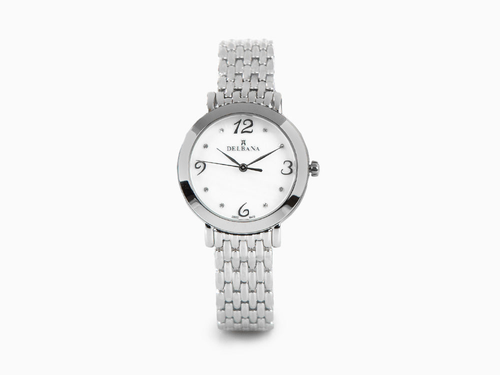 Reloj de Cuarzo Delbana Dress Villanova, Blanco, 32 mm, 41701.613.1.514