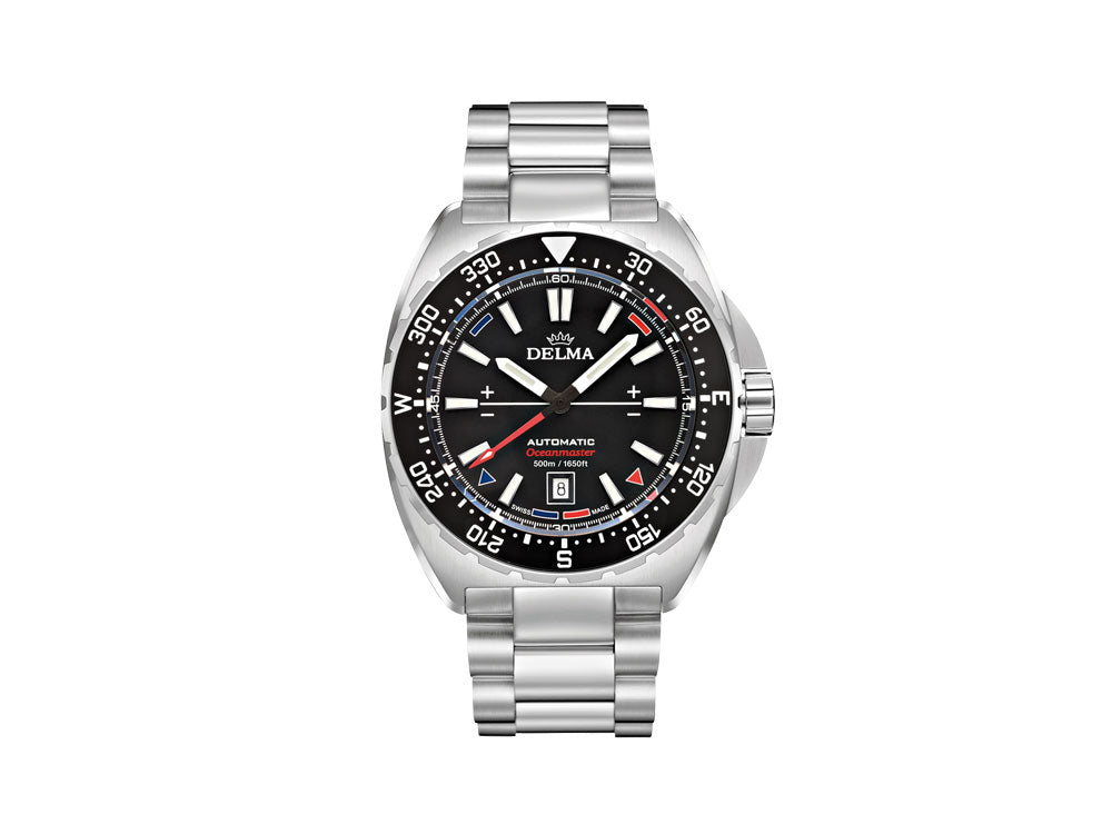 Reloj Automático Delma Racing Oceanmaster, Negro, 44 mm, 41701.670.6.038