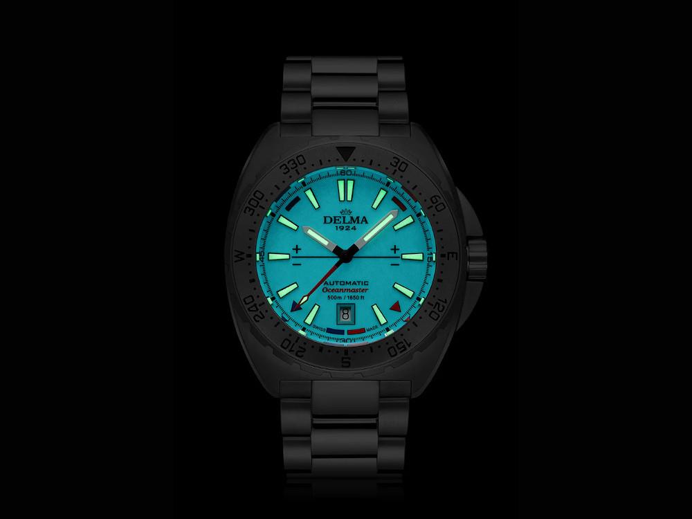 Reloj Automático Delma Diver Oceanmaster Lume, Azul, 44 mm, 41701.670.6.199