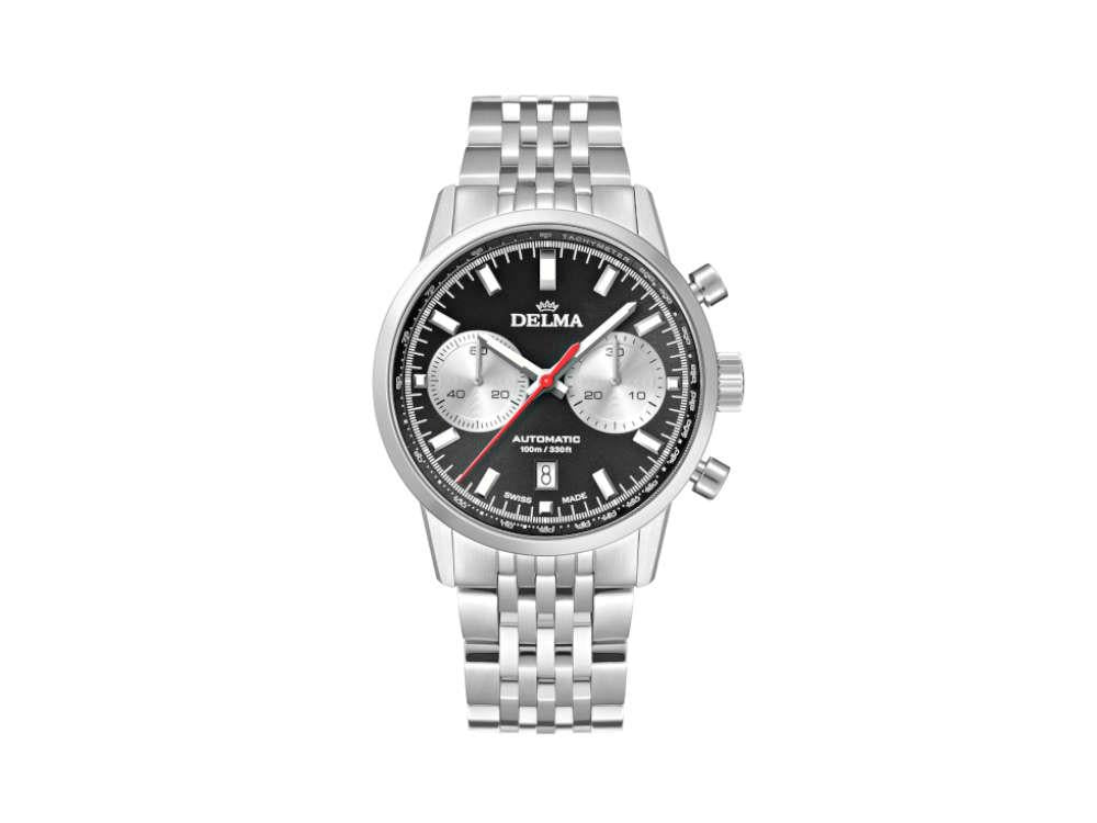 Reloj Automático Delma Racing Continental, Negro, 42 mm, 41701.702.6.031