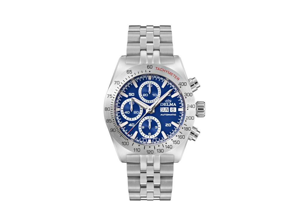 Reloj Automático Delma Racing Montego, Azul, 42 mm, 41701.732.6.041