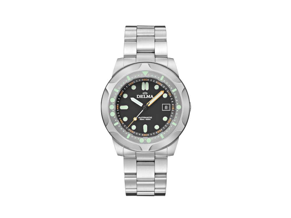 Reloj Automático Delma Diver Quattro, Negro, Edición Limitada, 41701.744.6.031